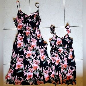Floral Sleeveless Dress Set Mommy And Me